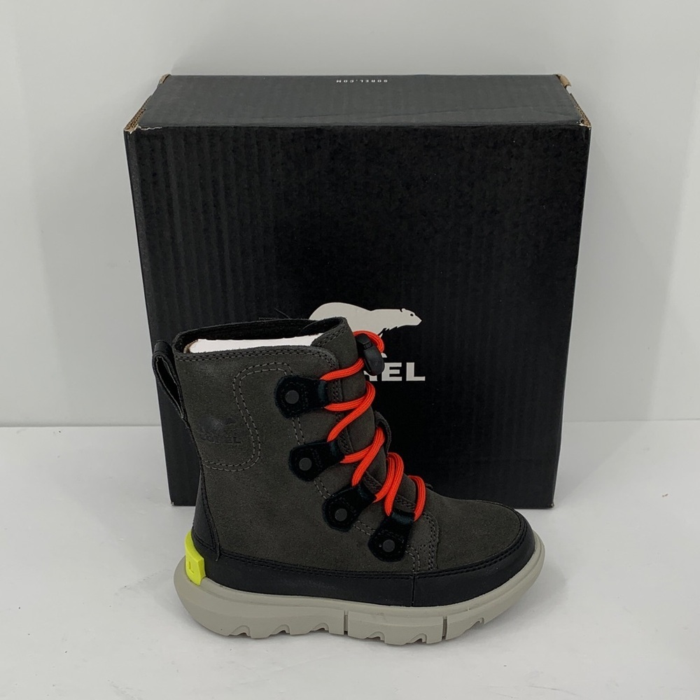 Sorel Explorer snow boots waterproof winter Toddler black insulated warm new 10